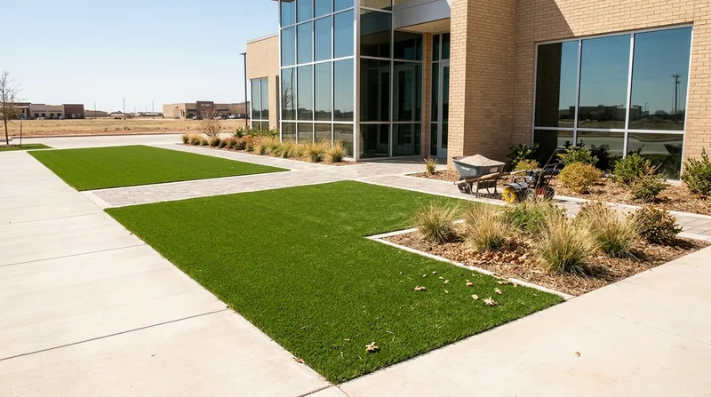 Commercial Artificial Grass Installation Lubbock